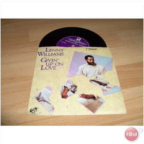 lenny williams,givin` up on love.1988 7" p/s.crush, one