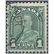 Canada 1930 SG289 1c Green Fine.Used.