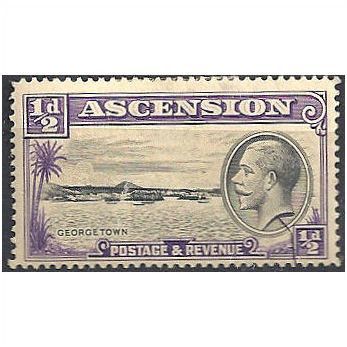 Ascension 1934 SG21 1/2d Black & Violet Mounted Mint ..