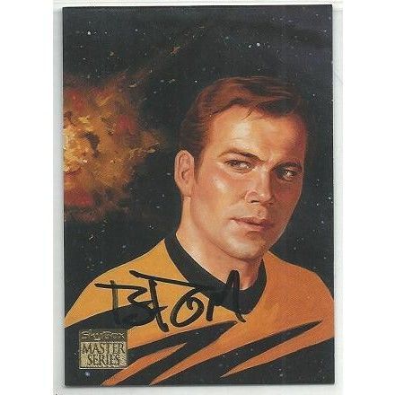 BROM ' autographed card ' Star Trek Master series CAPTAIN KIRK (1994)