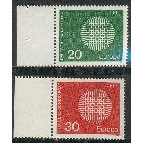 Germany 1969 - SG1520-21 - Europa - "Flaming Sun" (unused)