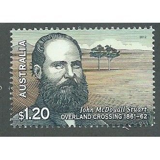 AUS 2012 $1.20 'INLAND EXPLORERS - JOHN MC DOUALL STUART' FINE USED (EBID37-900)