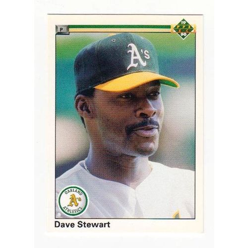 1990 Upper Deck Dave Stewart baseball card #272 –Athletics