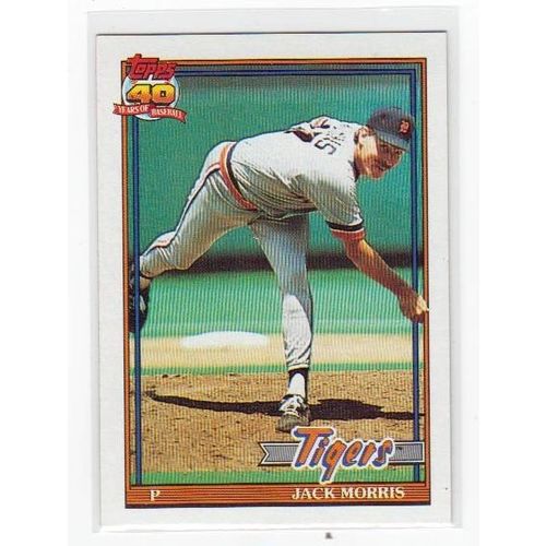 1991 Topps Jack Morris baseball card #75 – Tigers