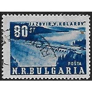 Mi 817: 80 st. blue Definitive Stamp: Vasil Kolarov Dam.