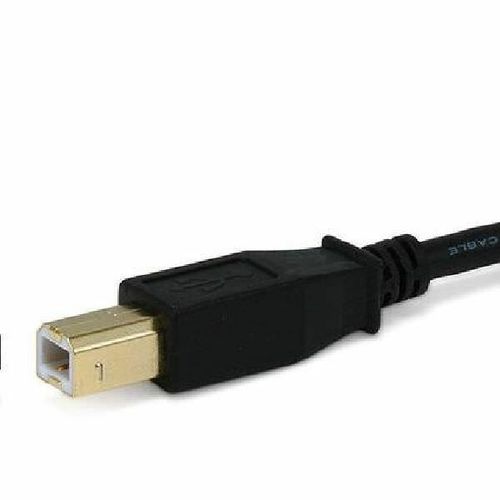 25 ft. USB 2.0 A Male to USB 2.0 B Male - 28-24AWG Cable with 2 Ferrite Shielded