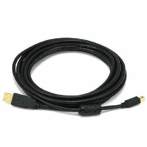 25 ft. USB 2.0 A Male to USB 2.0 B Male - 28-24AWG Cable with 2 Ferrite Shielded