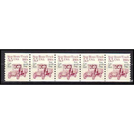 2125a 5.5c Star Route Truck Fine MNH Dry Gum PNC 1/5 X0504