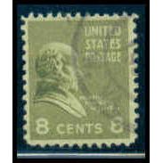 Used 813 8c Martin Van Buren Fine M08757