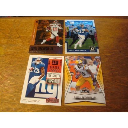2014-2019, 4-Premium Cards, ODELL BECKHAM Jr., 2014 Leaf Draft