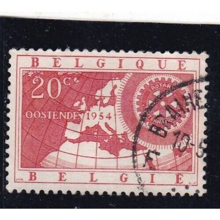 Belgium 1954 Rotary International 20c Fine Used SG 1540 Braine L'Alleud cancel