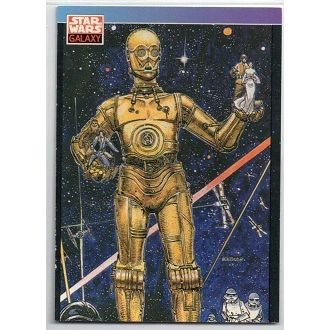 STAR WARS ' GALAXY series 1 ' card # 111 (1993)