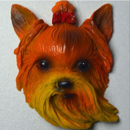 Dog Head Magnetic Refrigerator Magnet Decoration