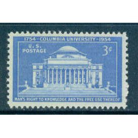1029 3c Columbia University Fine MNH MA0121