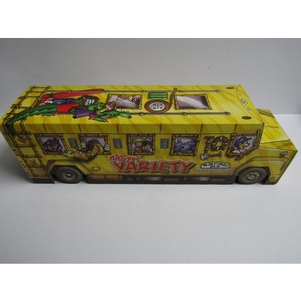 Kellogg`s 2004 Variety Pack Cereal Box Safari Bus Chocolate Fountain Tour