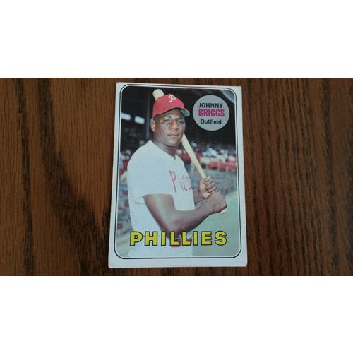 1969 Topps Card # 073 Johnny Briggs Poor (1) Philadelphia Phillies