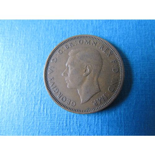 1945 GEORGE VI HALFPENNY FREE POST. (j) AAI