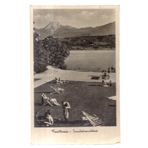 FAAKER SEE, Lake Faak, AUSTRIA .used vintage postcard 1951 postmark