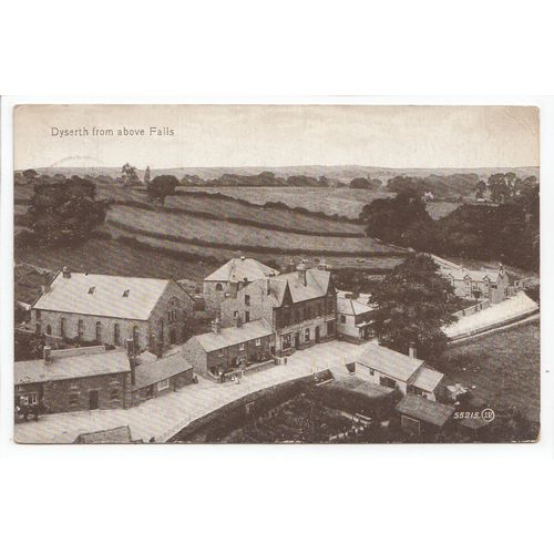 Dyserth Village from Above Falls Flintshire 1919 Postcard 55215