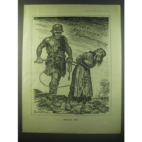 1940 Cartoon by Bernard Partridge - France 1940