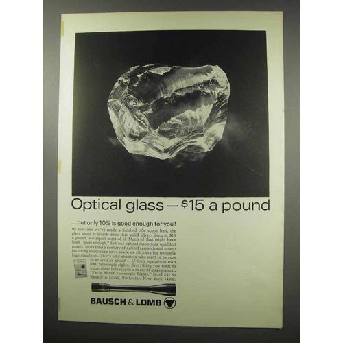 1966 Bausch & Lomb Scopes Ad - Optical Glass