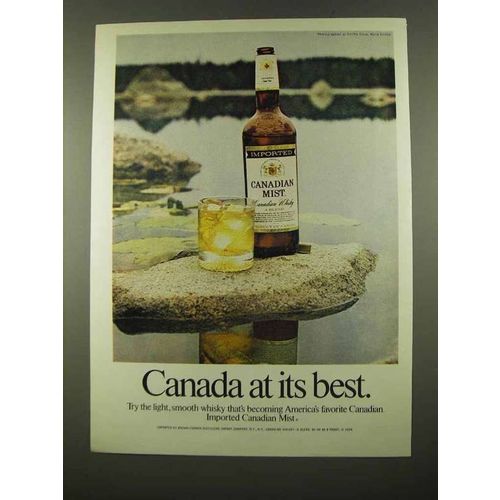 1975 Canadian Mist Whisky Ad - Canada At Its Best