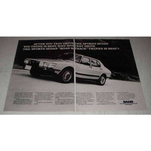 1981 Saab 900 Turbo Ad - Test Drive the Sports Sedan
