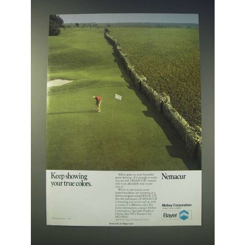 1989 Mobay Nemacur Ad - Keep showing your true colors