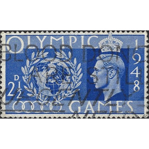 GB, King George VI, London Olympics, blue 1948, 2½d, #3