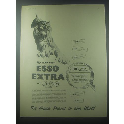 1954 Esso Extra Petrol Ad