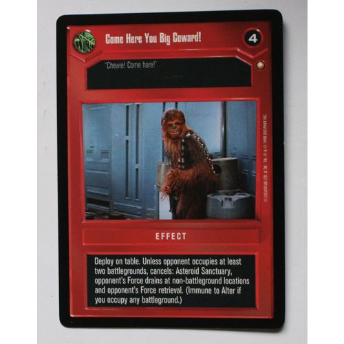 Star Wars CCG: Special Edition Limited # Come Here You Big Coward (A) 1998 dark