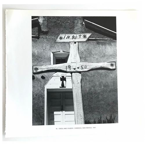 Eliot Porter Photo Print Cross & Church Cordova NM Americana wall art orig frame