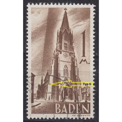 GERMANY Alliiert Franz. Zone [Baden] MiNr 0013 yv I ( O/used )