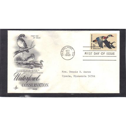 FDC Art Craft 1362 6c Waterfowl (Cachet-Typed/A) CV40698