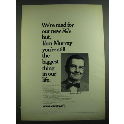 1971 Air India Advertisement - We're mad for our new 747s