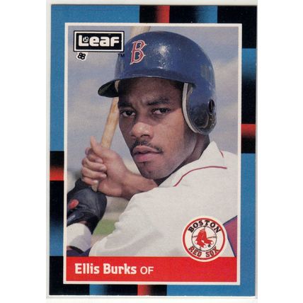 1988 Leaf Ellis Burks RC baseball rookie card #174 –Red Sox