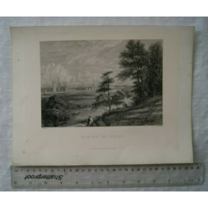 c1870 engraving Burton on Trent