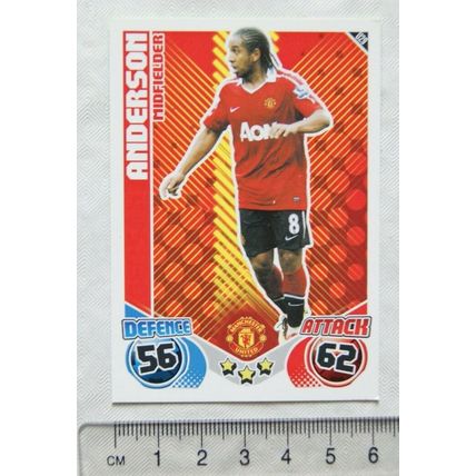 2010/11 Topps Match Attax Trading Card U29 Anderson, Manchester United