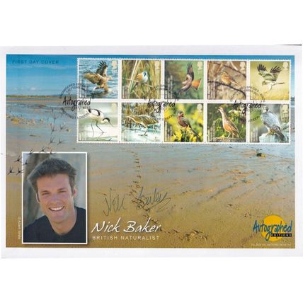 Nick Baker Television Naturalist Wildlife Birds Hand Signed FDC