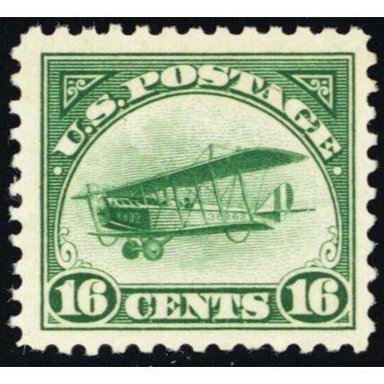 C2, Mint VF LH 16¢ - Second Airmail Stamp - Stuart Katz