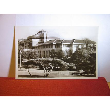 THE NEW PAVILION, BOURNEMOUTH, DORSET used vintage postcard RP 1929 pm =