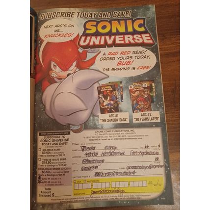 Comic Book: Sonic The Hedgehog #207 / Very Good!