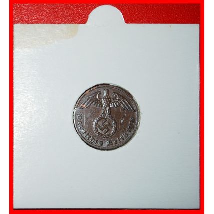 SWASTIKA 1936-1940: GERMANY ★ 1 REICHSPFENNIG 1938F 3 REICH★LOW START★NO RESERVE