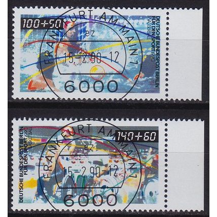 GERMANY BERLIN [1990] MiNr 0864-65 ( O/used ) [02] Sport Ersttag
