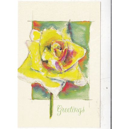 Peace Rose Greetings Postcard unused VGC