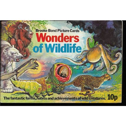 Brooke Bond Tea Card Album: 1976 Wonders of Wildlife, With All Cards