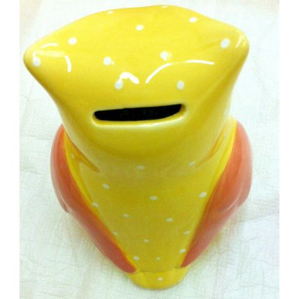 Beautiful Cute Shabby & Chic Yellow Owl Money Box - Makes Money Saving Fun