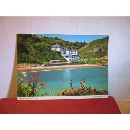 BOULEY BAY, JERSEY used postcard by John Hinde 1986 pm =