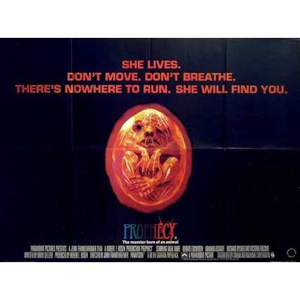 PROPHECY 1979 John Frankenheimer- Robert Foxworth, Talia Shire UK QUAD POSTER