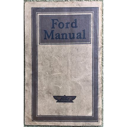 1917 Ford model T owners manual book for car & truck